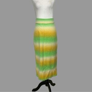 ❤️ XS ❤️ NWT Anthro Skirt Ombre Midi Stripes Knit
